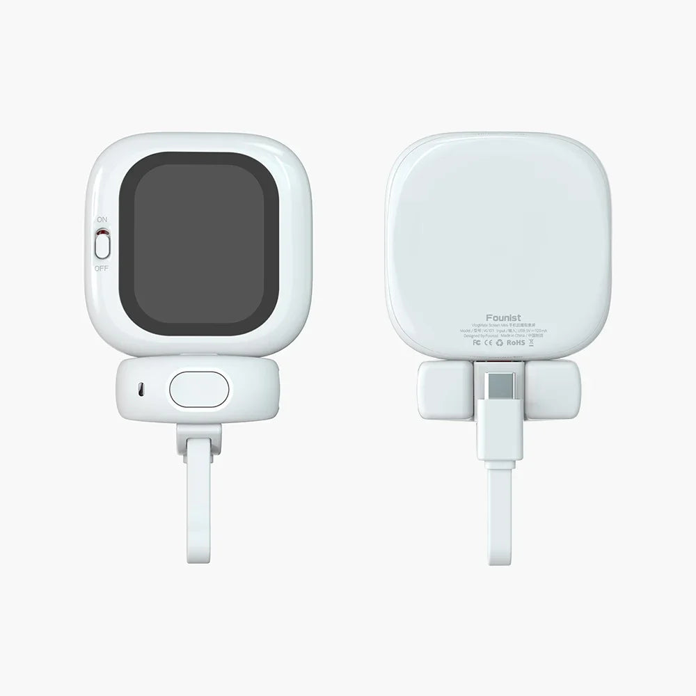 Selfio – Mini-écran magnétique pour iPhone et Samsung : selfies et vlogs avec la caméra arrière